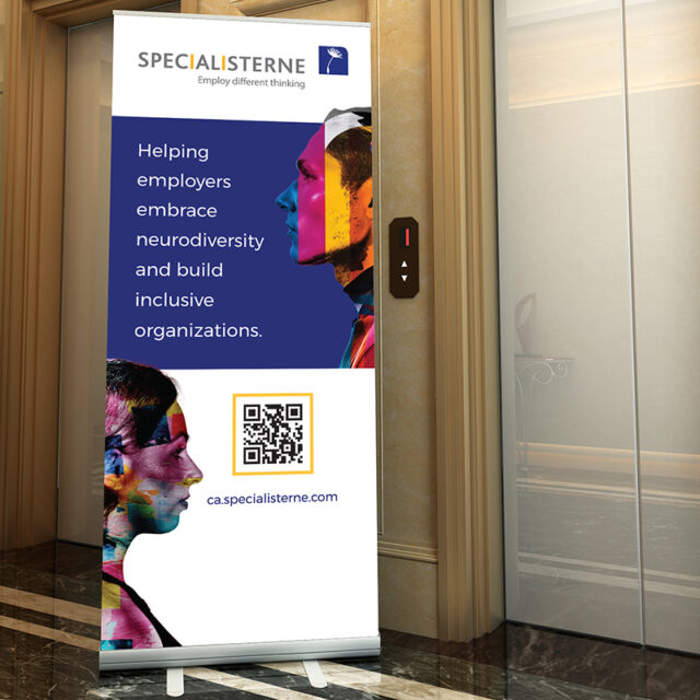 Specialisterne Event Signage